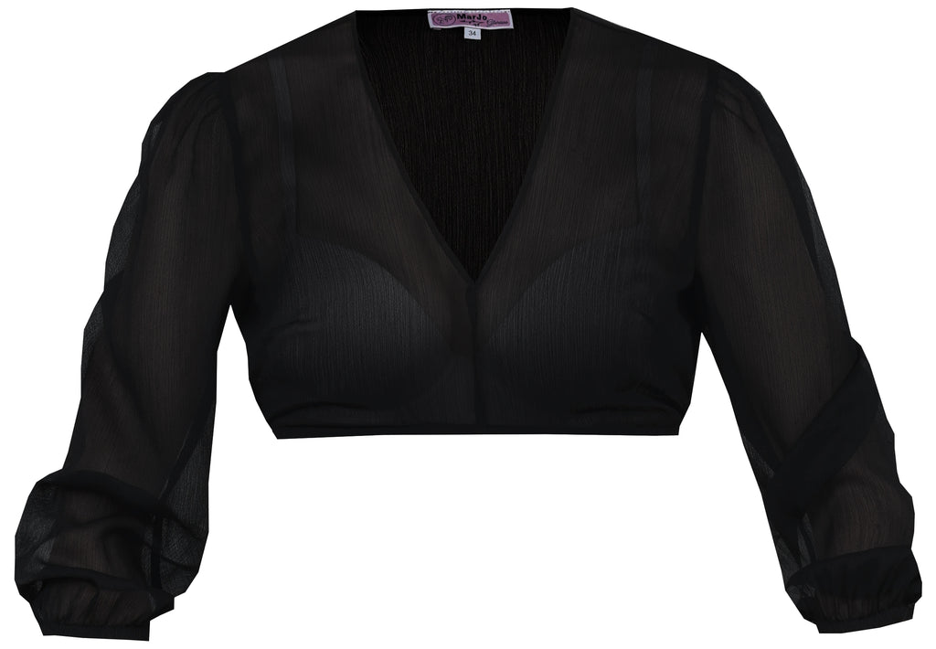 Dirndlbluse Saldenburg schwarz