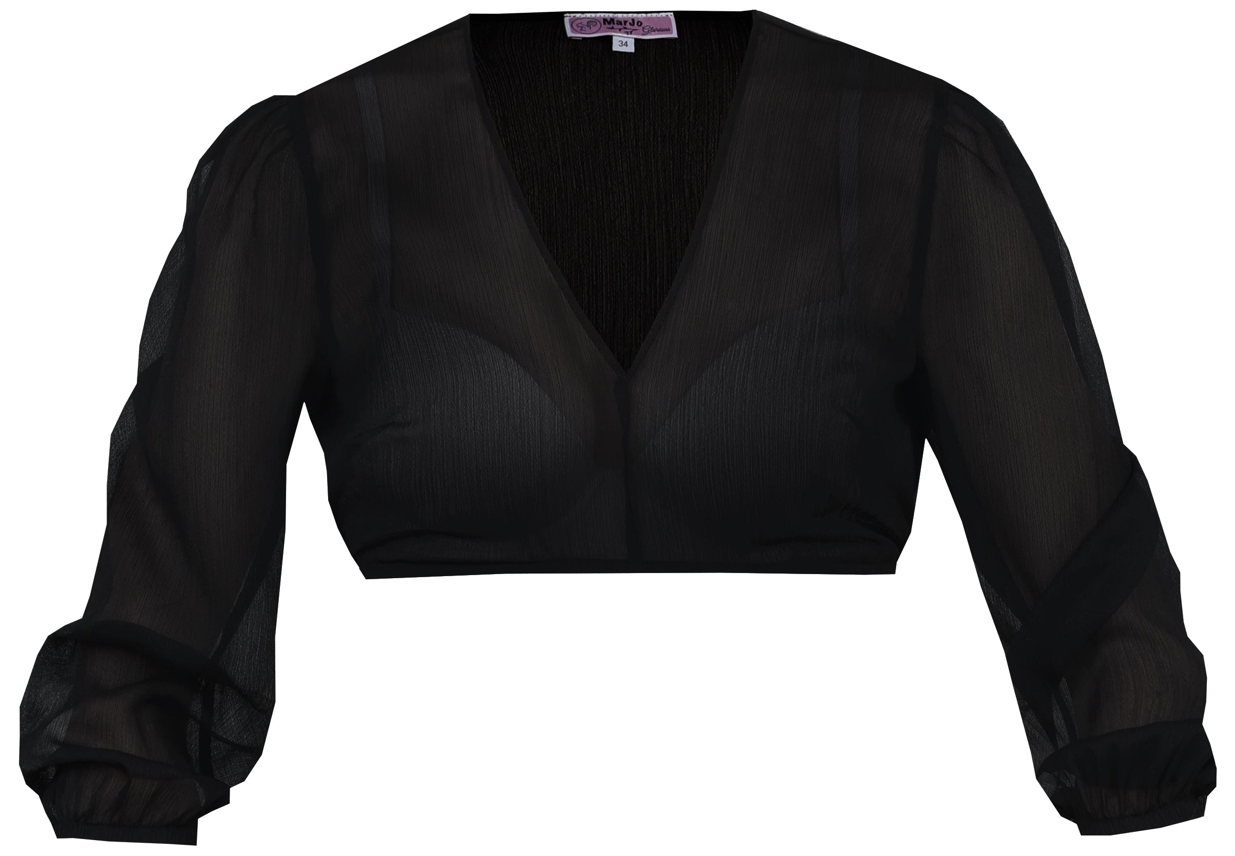Dirndlbluse Saldenburg schwarz