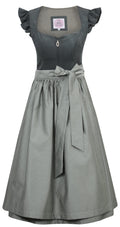 Dirndl Ansfelden 70cm thymian mit abnehmbaren Flügelärmeln
